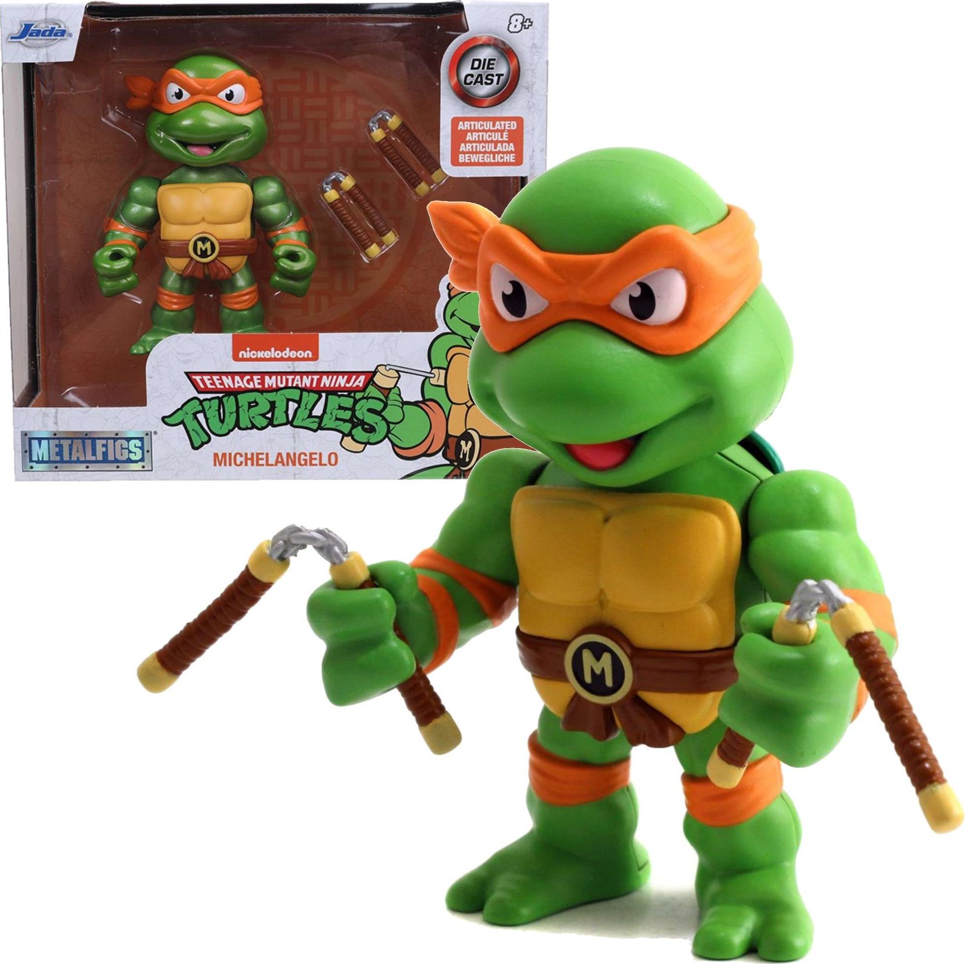 Figurină Jada Toys Figurină metalică Teenage Mutant Ninja Turtles Michelangelo 10 cm