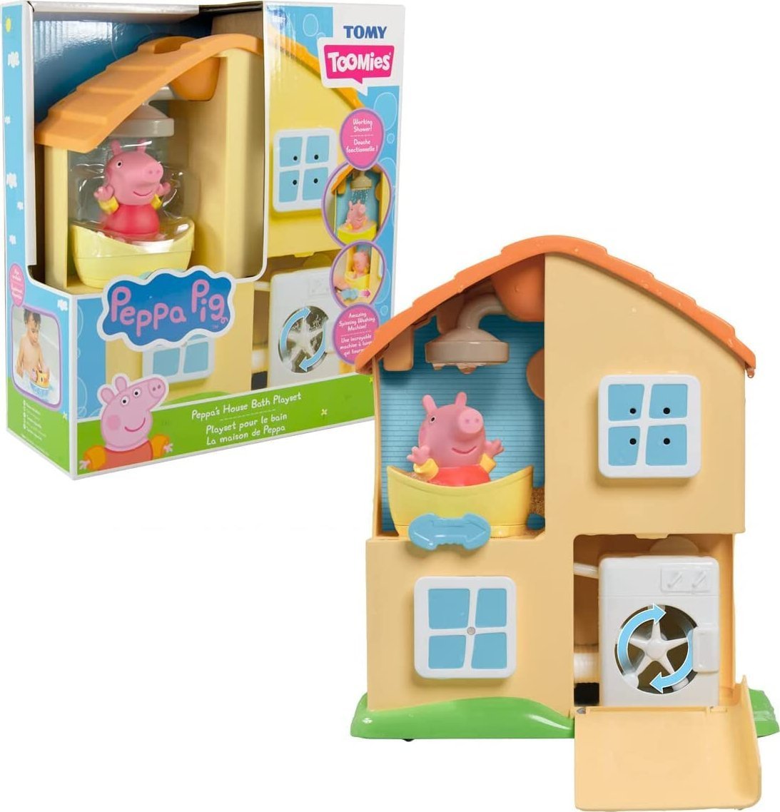 Figurină Tomy TOMY TOOMIES - PEPPA PIG - CASA DE BAI - E73415