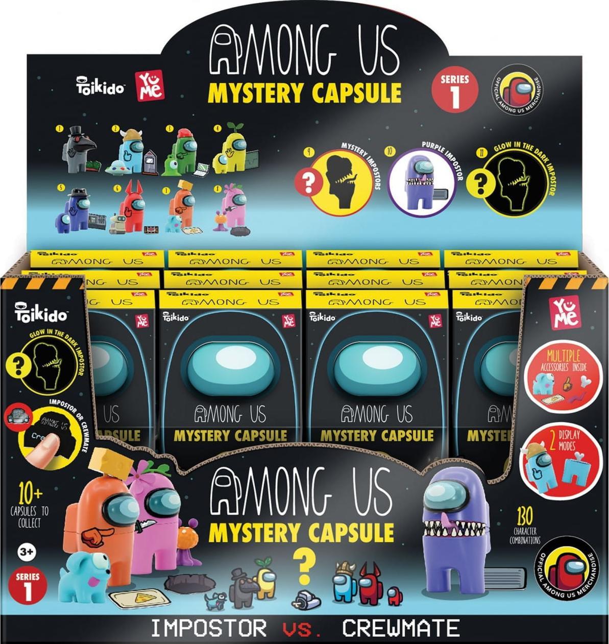 Figurina Yume Toys - Among Us: Mistery Capsule, Impostor vs. Crewmate, seria 1