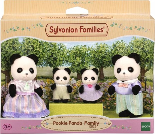 Figurine Sylvanian Families 5529 - Familia de ursuleti panda
