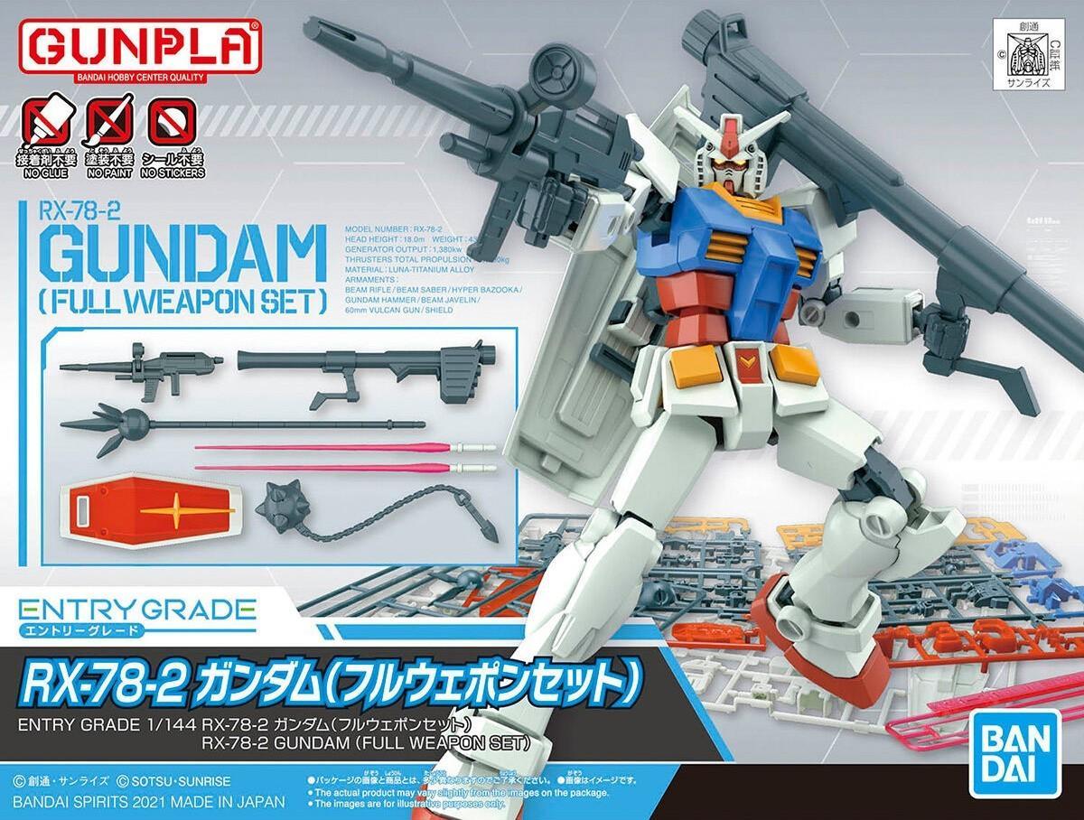 Figurka ENTRY GRADE RX-78-2 GUNDAM (FULL WEAPON SET)