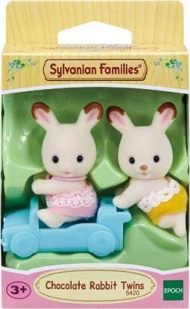 Jucarie Sylvanian Families Chocolate Rabbit Twins Set