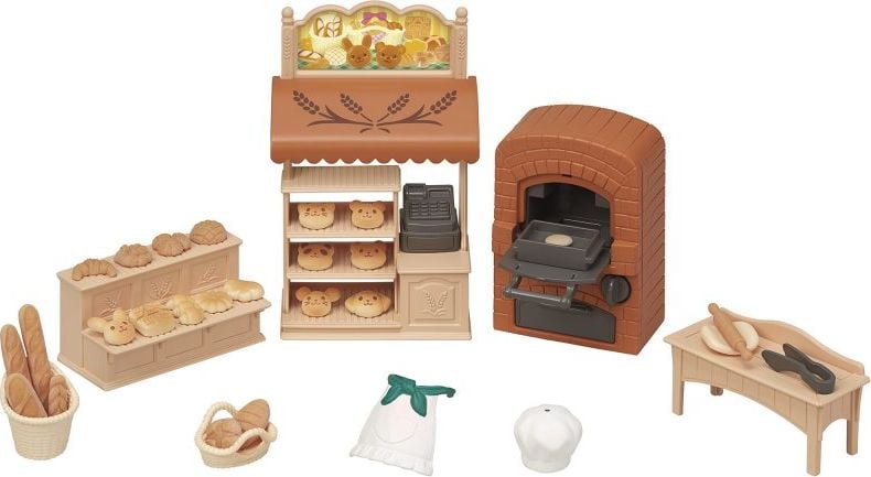 2 Figurita Epoch Sylvanian Boulangerie (Mini tara de obste Jouet)