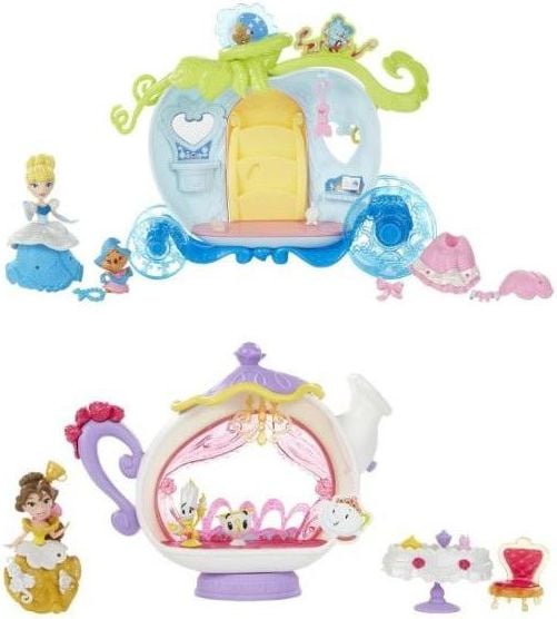 Set de joaca mini Disney Princess, Caleasca Cenusaresei - Model livrat aleatoriu