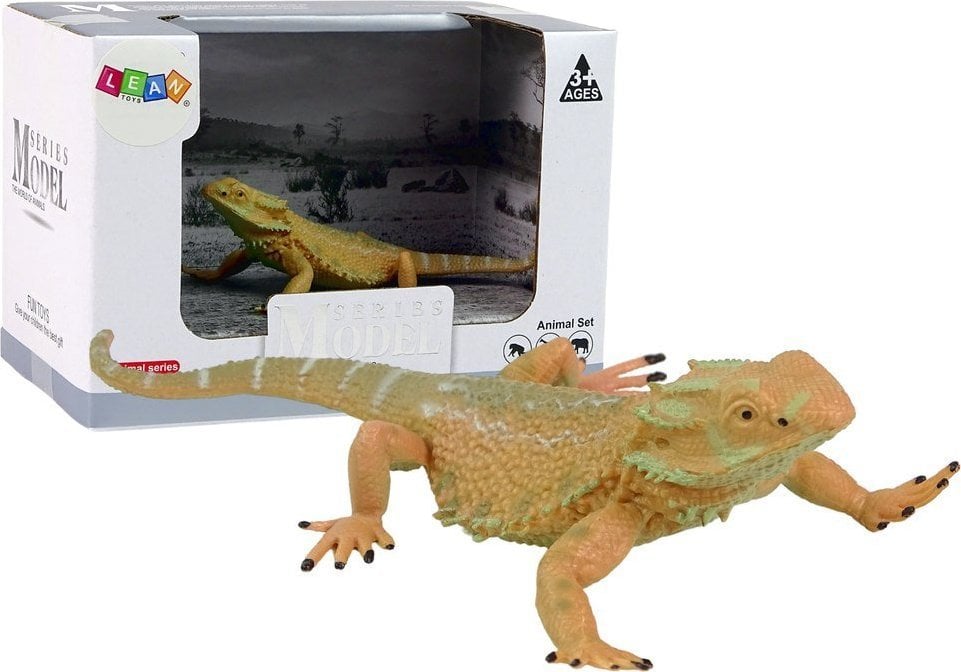 Figurină LeanToys Figurină de colecție Bearded Agama Figurină șopârlă