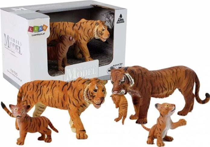 Figura LeanToys Animale africane - Tigru, pui de tigru (7110)