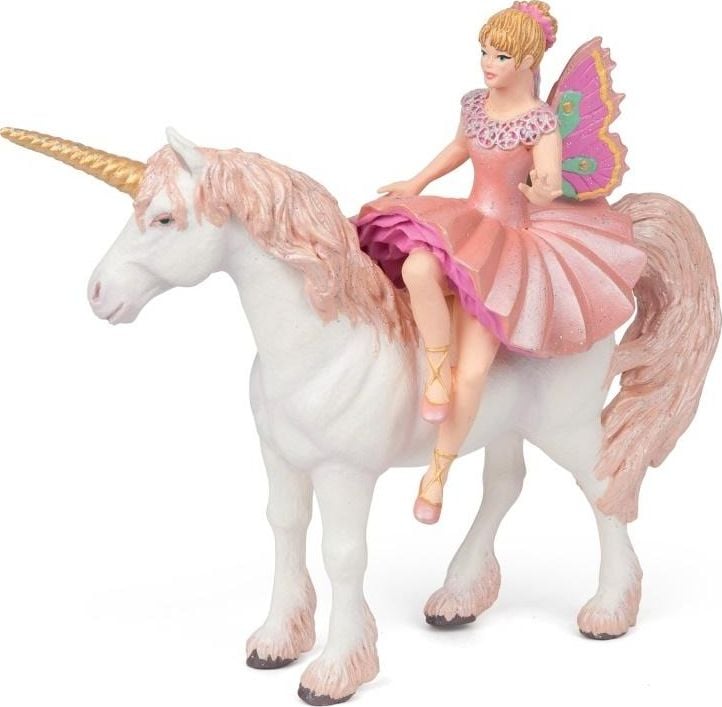 Balerina Papo Elf și figurina ei cu unicorn