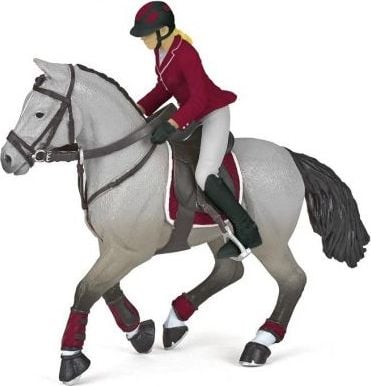 Figurină Papo Cal cu cal la competiție (401380)