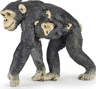 Figurină Papo Cimpanzee cu pui