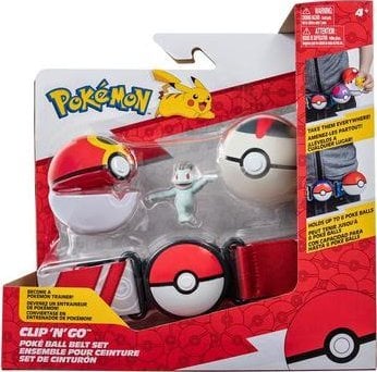 Figurină Pokemon: Clip &apos;N&apos; Go Pokeball Premium Belt + Machop