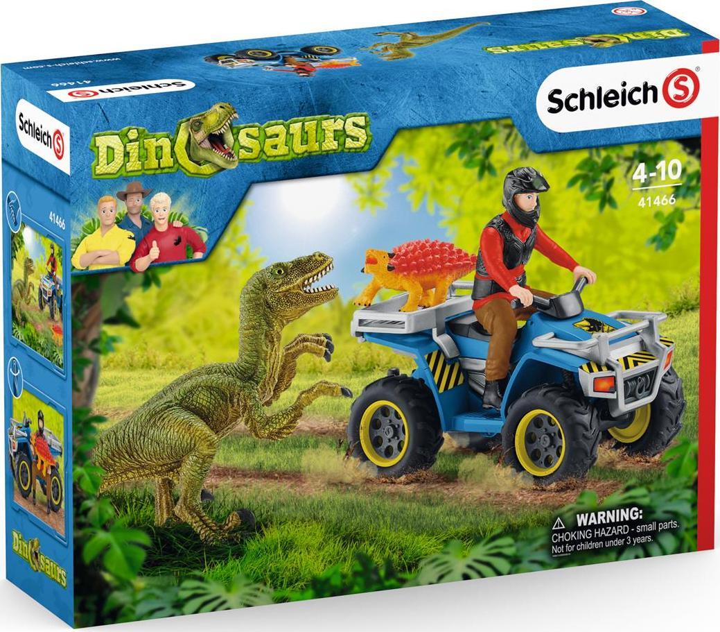 Figura de acțiune Schleich Schleich Escape Quad de la Velociraptor - 41466