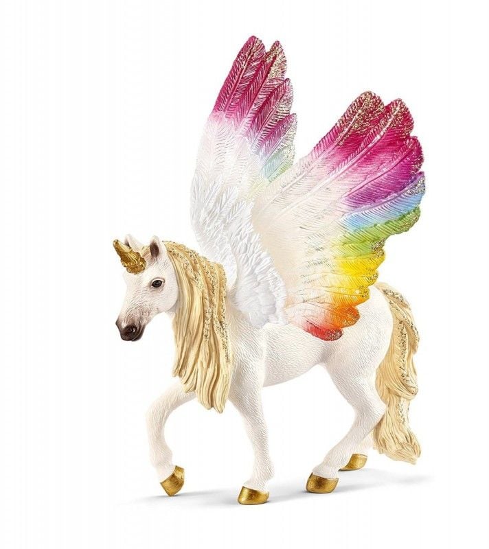 Figurină Schleich inicorn curcubeu cu aripi (70576)