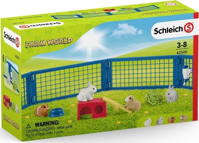 Set figurine Schleich-Cusca pentru iepuri si cobai