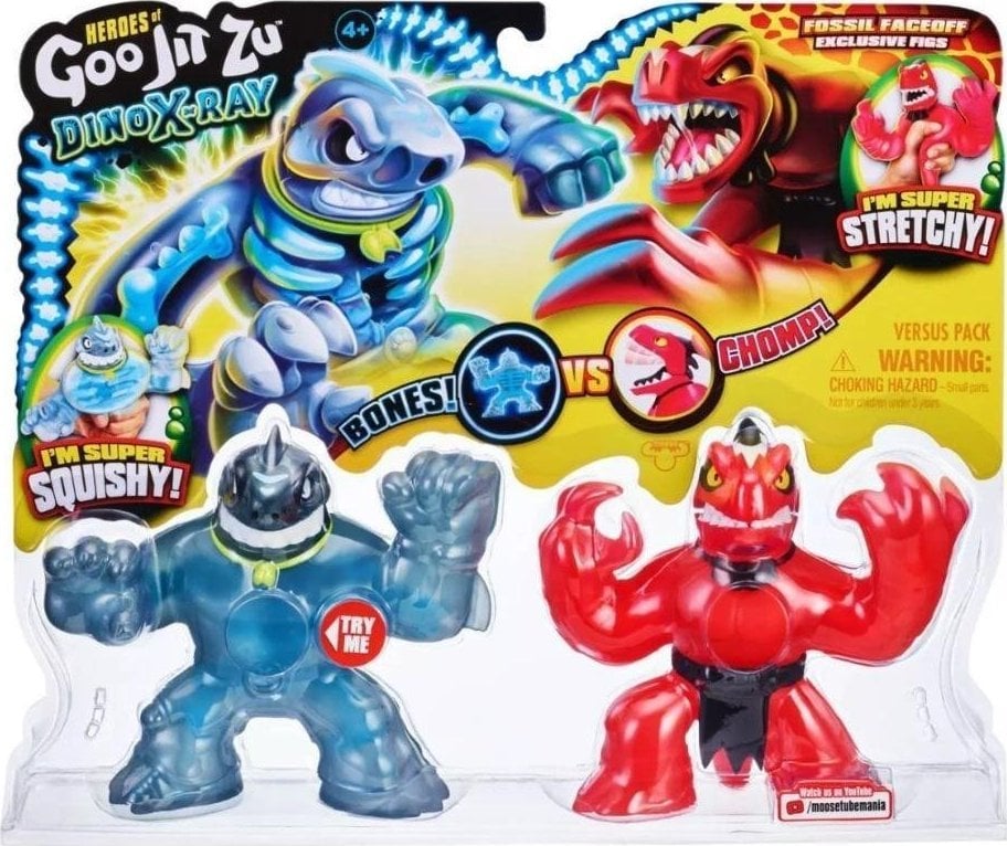 Figurină de acțiune Tm Toys Goo Jit Zu - Dino X-Ray Thrash vs. Figurine de acțiune Verapz