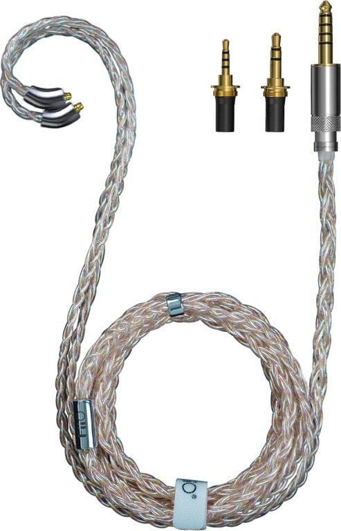 FiiO FiiO LC-RE PRO 2022 - Cablu pentru căști MMCX cu mufe interschimbabile (aur-argint-cupru)