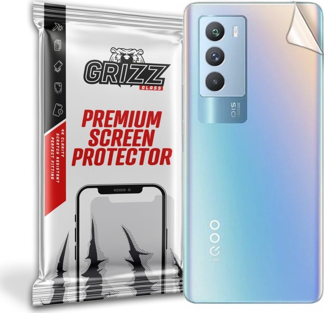 Film de protectie spate, GrizzGlass SatinSkin folie spate pentru Vivo IQOO Neo 5S 5G, Transparent