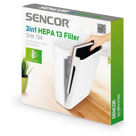 Filtru HEPA, Sencor SHX 134, Compatibil cu Purificator SHA 8400WH