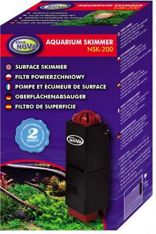 Filtru pentru acvariu, Aqua Nova, 200l, 3W, Negru