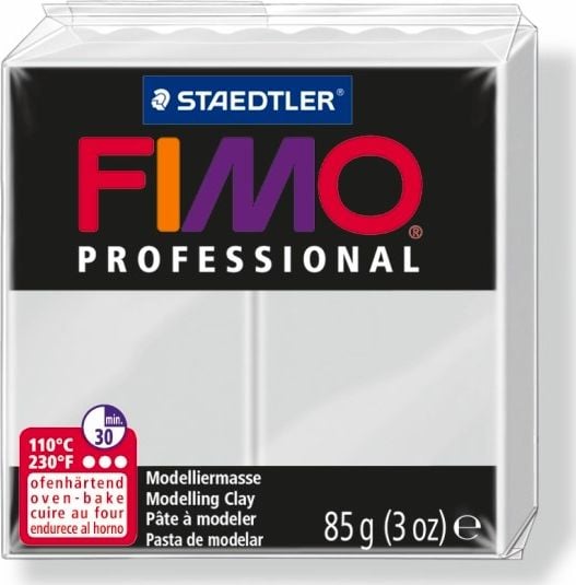 Fimo Masa plastyczna termoutwardzalna Professional jasnoszara 85g