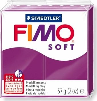 Fimo Masa plastyczna termoutwardzalna Soft purpurowa 57g