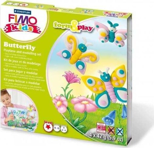 Fimo Zestaw masy plastycznej dla dzieci Motylki