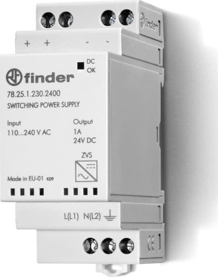 Finder Sursă de alimentare cu comutare modulară 25W 24V DC 110-240 VAC 78.25.1.230.2400