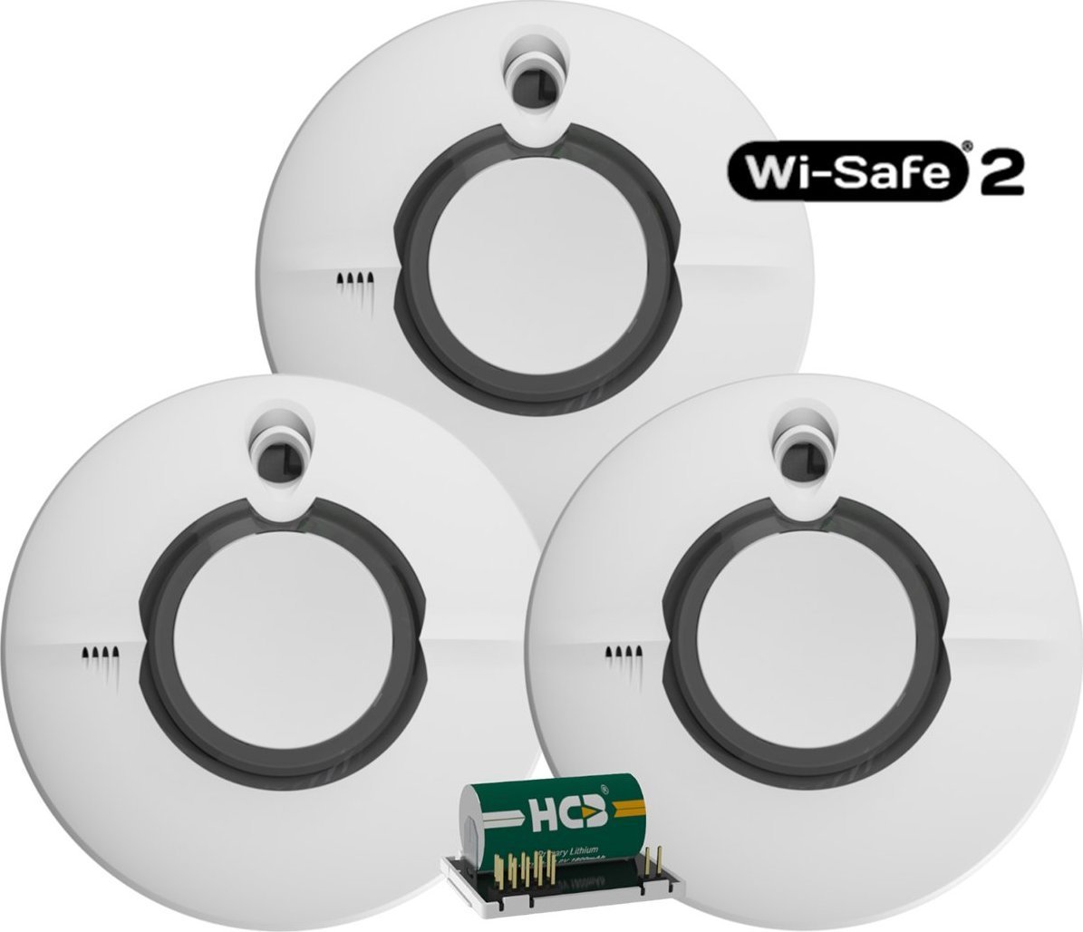 Fireangel Set de trei detectoare de fum Wi-Safe2 FireAngel 3xST-630+W2