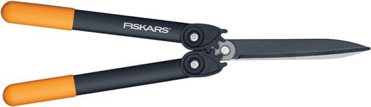 Foarfeca usoara cu mecanism de forta pentru gard viu Fiskars HS72, 570 mm, 630 g