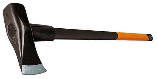 Topor pentru despicat Fiskars X46 Topor si ciocan, lama din otel calit / maner din plastic armat cu fibra de sticla, negru / portocaliu, 92 x 26 x 8 cm