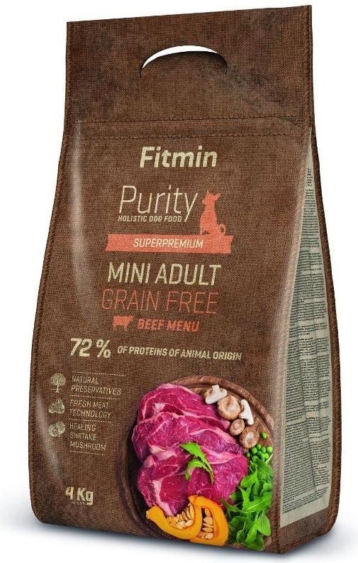 Fitmin Dog Purity GF Adult Mini Carne de Vită 4 kg