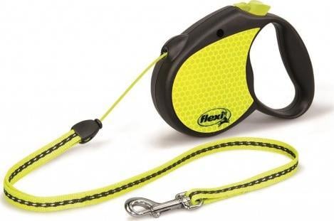 Lesa Flexi Neon 81177, S, 5 m, Galben