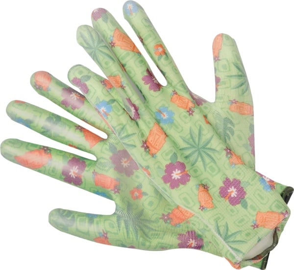 Cauciuc grădinărit mănuși din flori 10 „verzi 74135