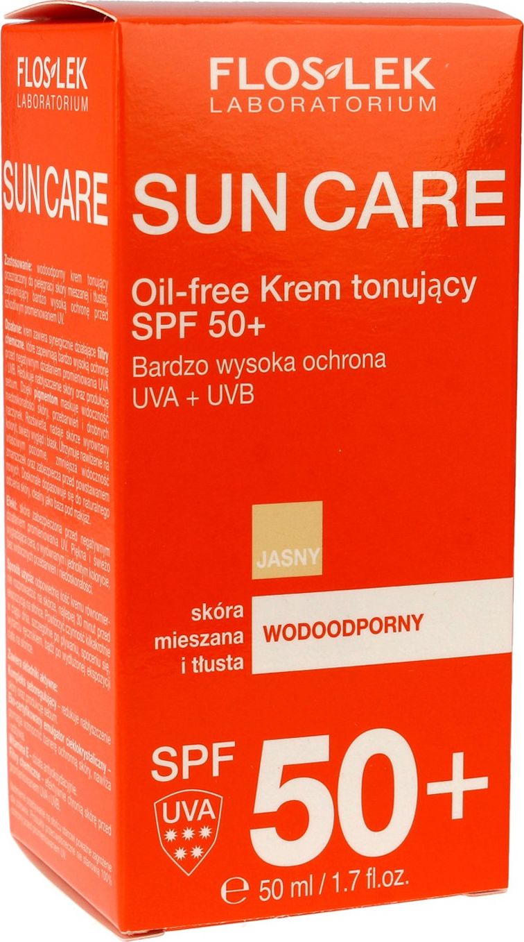 FLOSLEK Floslek Sun Care Crema protectoare tonifianta SPF 50+ - ten mixt si gras 50ml