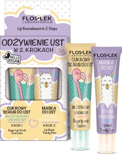 Set masca si scrub pentru buze Flos Lek