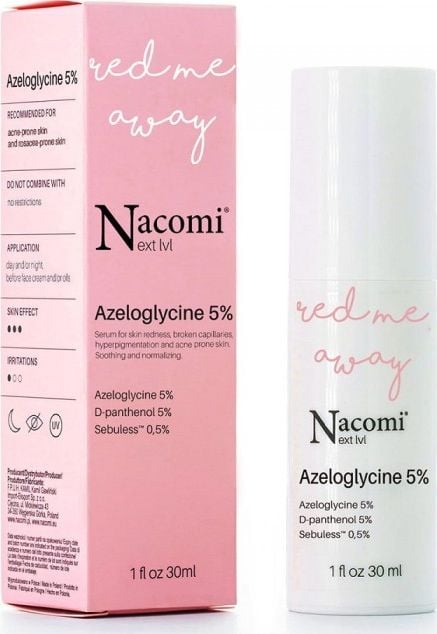 FLOSLEK Next Level Azeloglycine 5% ser de față liniștitor pentru piele cuperoză și rozacee 30 ml