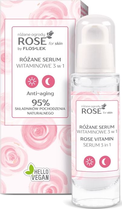 Ser cu vitamine pentru fata, Floslek, 3 in 1, 30 ml