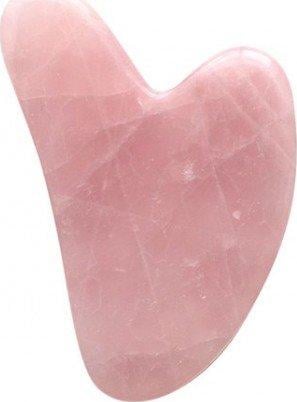 Fluff FLUFF_Gua Sha Stone Rose Quartz Piatra de masaj facial