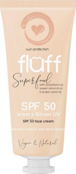 Fluff FLUFF_Super Food Cremă de față SPF50 cremă care uniformizează nuanța pielii 50 ml