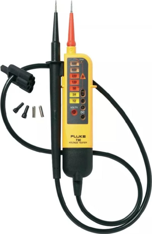 Tester tensiune bipolară circuit și continuitate Fluke T90 LED 12-690V (4016945)