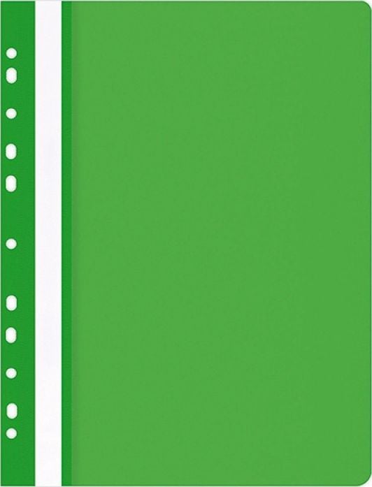 Dosare - Folder cu produse de birou PRODUSE DE BIROU, PP, A4, moale, 100/170 microni, cu clips, verde