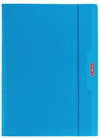 Folder Herlitz A4 cu elastic albastru Color Blocking (174044)