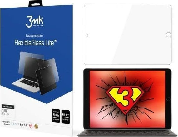 Folii protectie tablete - Folie de protecție 3MK 3MK FlexibleGlass Lite Apple iPad a 8-a/a 9-a generație, Hybrid Glass Lite