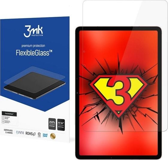 Folii protectie tablete - Folie Protectie Sticla Flexibila 3MK pentru Samsung Galaxy Tab S7 / S7 5G (T870/T875), 11", Structura Incasabila, 7H, 0.2 mm, Transparenta