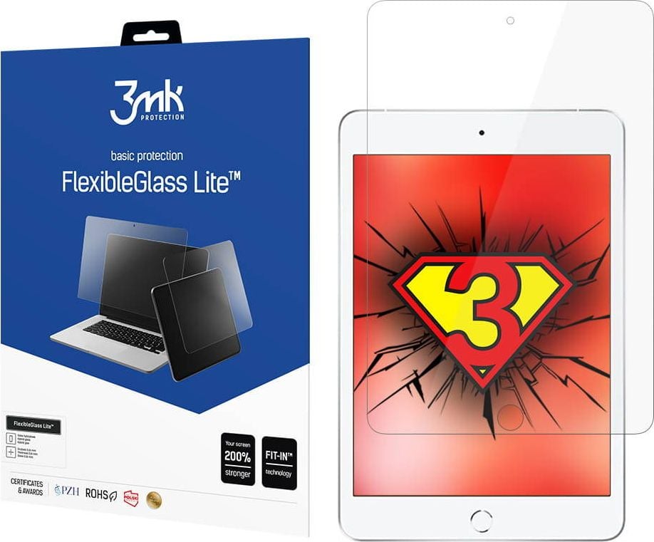 Folie de protectie 3MK Flexible Glass pentru iPad 7 / 8 (2019 / 2020), Sticla, Transparent