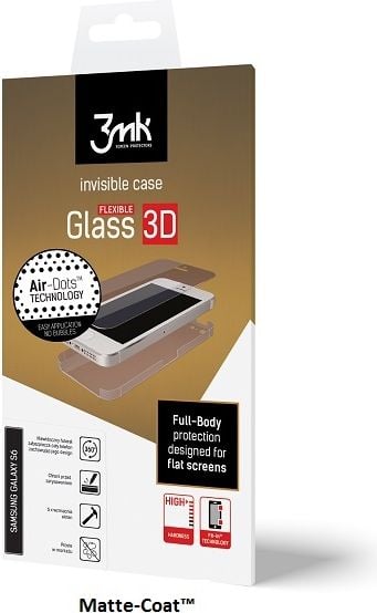 Folie de protectie 3mk 3MK FlexibleGlass 3D iPhone Plus 8 hibrid film de sticla mata +