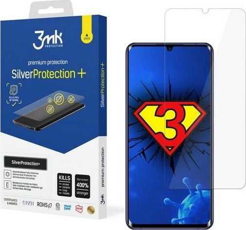 Folie de protectie 3MK Antimicrobiana Silver Protection + pentru Xiaomi Mi Note 10 Lite