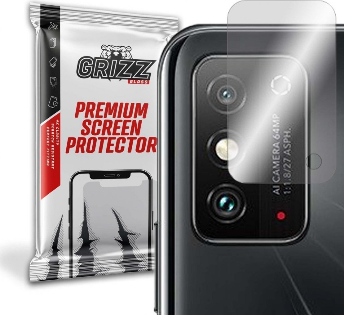 Folie de protectie camera foto, Grizz Glass, Sticla hibrida, Compatibil Honor X30 Max, Transparent