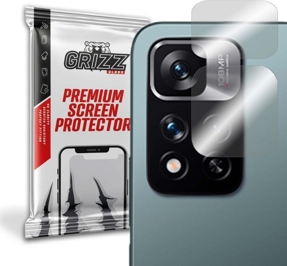 Folie de protectie camera foto, GrizzGlass HybridGlass Camera de sticla hibrida pentru lentile pentru Redmi Note 11 Pro