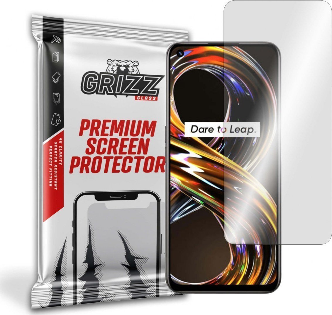 Folie de protectie Grizz Glass, Hydrogel, Compatibil Realme 8i, Transparent