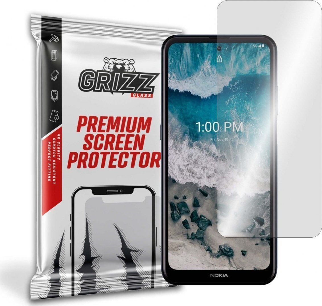 Folie de protectie Grizz Glass, Sticla hibrida, Compatibil Nokia X100, Transparent